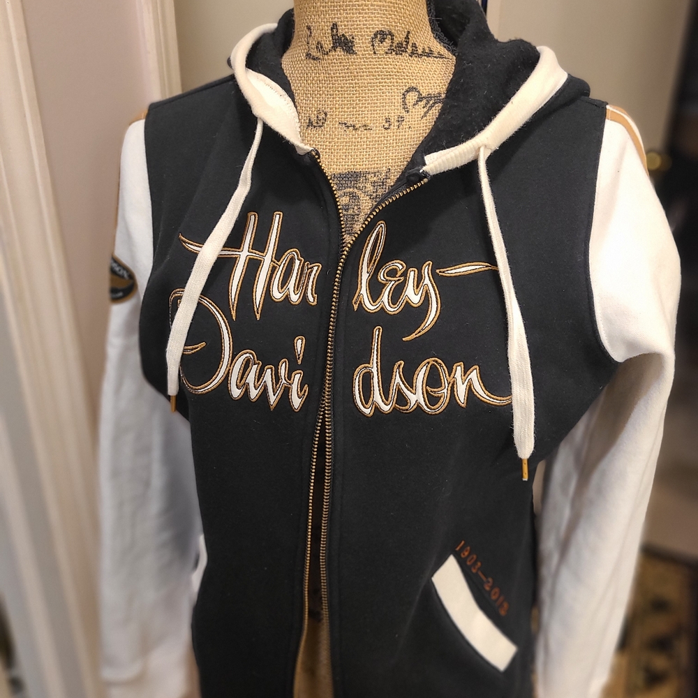 Harley-Davidson Black and White Hoodie